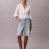 Bermudashorts aus Denim mit Logo Bermudashorts aus Denim mit Logo