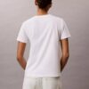 Besticktes Ck-Wappen-T-Shirt mit V-Ausschnitt Besticktes Ck-Wappen-T-Shirt mit V-Ausschnitt