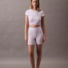 Bike-Shorts aus Cotton Stretch-Rippstoff