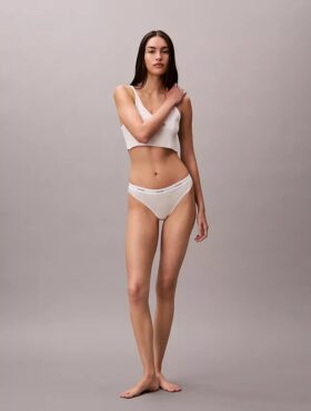 Bikini aus Cotton Stretch-Rippstoff