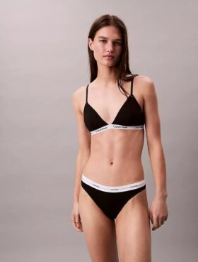 Bikini aus Cotton Stretch-Rippstoff