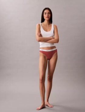 Bikini aus Cotton Stretch-Rippstoff