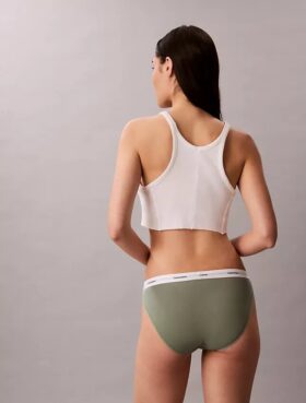 Bikini aus Cotton Stretch-Rippstoff