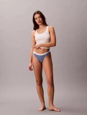 Bikini aus Cotton Stretch-Rippstoff