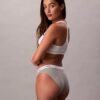 Bikini aus Cotton Stretch-Rippstoff