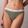 Bikini aus Cotton Stretch-Rippstoff