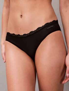 Bikini aus Stretch-Microfiber mit Spitze