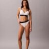 Bikini mit hoher Taille aus Microfiber-Stretch mit grafischem Monogram Bikini mit hoher Taille aus Microfiber-Stretch mit grafischem Monogram