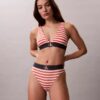 Bikini mit hoher Taille aus Microfiber-Stretch mit grafischem Monogram Bikini mit hoher Taille aus Microfiber-Stretch mit grafischem Monogram