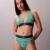 Bikini mit hoher Taille aus Microfiber-Stretch mit grafischem Monogram Bikini mit hoher Taille aus Microfiber-Stretch mit grafischem Monogram