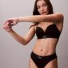 Bikini mit hoher Taille aus Microfiber-Stretch mit grafischem Monogram Bikini mit hoher Taille aus Microfiber-Stretch mit grafischem Monogram