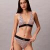 Bikini mit hoher Taille aus Microfiber-Stretch mit grafischem Monogram Bikini mit hoher Taille aus Microfiber-Stretch mit grafischem Monogram