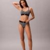 Bikini mit hoher Taille aus Microfiber-Stretch mit grafischem Monogram Bikini mit hoher Taille aus Microfiber-Stretch mit grafischem Monogram
