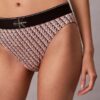 Bikini mit hoher Taille aus Microfiber-Stretch mit grafischem Monogram Bikini mit hoher Taille aus Microfiber-Stretch mit grafischem Monogram