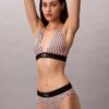 Bikini mit hoher Taille aus Microfiber-Stretch mit grafischem Monogram Bikini mit hoher Taille aus Microfiber-Stretch mit grafischem Monogram