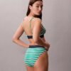 Bikini mit hoher Taille aus Microfiber-Stretch mit grafischem Monogram Bikini mit hoher Taille aus Microfiber-Stretch mit grafischem Monogram