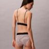 Bikini mit hoher Taille aus Microfiber-Stretch mit grafischem Monogram Bikini mit hoher Taille aus Microfiber-Stretch mit grafischem Monogram