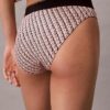 Bikini mit hoher Taille aus Microfiber-Stretch mit grafischem Monogram Bikini mit hoher Taille aus Microfiber-Stretch mit grafischem Monogram