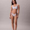 Bikini-Unterteile mit grafischem Monogram und seitlichen Bändern Bikini-Unterteile mit grafischem Monogram und seitlichen Bändern