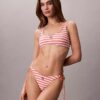 Bikini-Unterteile mit grafischem Monogram und seitlichen Bändern Bikini-Unterteile mit grafischem Monogram und seitlichen Bändern