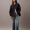 Bomberjacke aus geknittertem Nylon Bomberjacke aus geknittertem Nylon