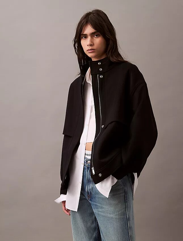 Bomberjacke aus Wollmischung Bomberjacke aus Wollmischung