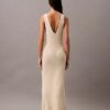 Bouclé-Rippen-Midi-Kleid ohne Ärmel Bouclé-Rippen-Midi-Kleid ohne Ärmel