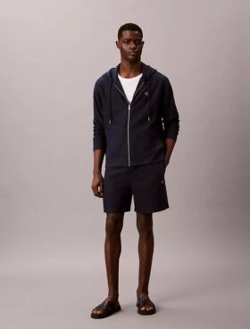 Bouclé-Shorts aus Baumwollmischung