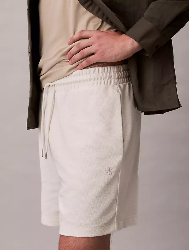 Bouclé-Shorts aus Baumwollmischung Bouclé-Shorts aus Baumwollmischung