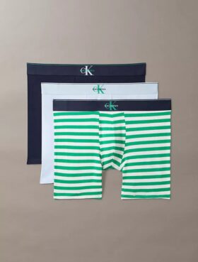Boxer Briefs aus Cotton Stretch mit Monogram-Grafik, 3er-Pack