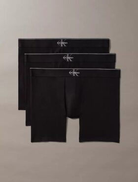 Boxer Briefs aus Cotton Stretch mit Monogram-Grafik, 3er-Pack