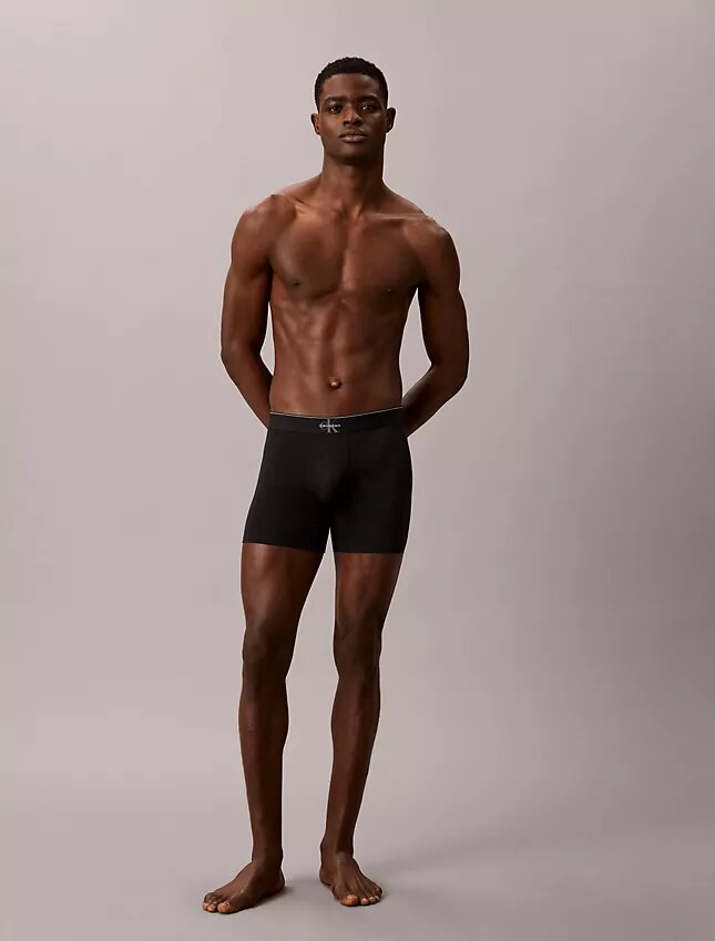 Boxer Briefs aus Cotton Stretch mit Monogram-Grafik, 3er-Pack Boxer Briefs aus Cotton Stretch mit Monogram-Grafik, 3er-Pack