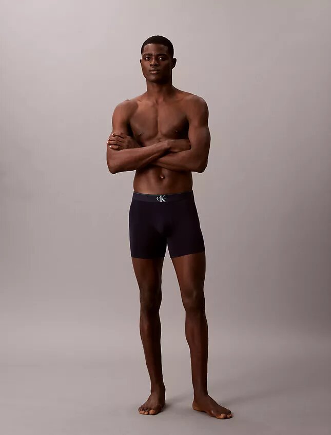 Boxer Briefs aus Cotton Stretch mit Monogram-Grafik, 3er-Pack Boxer Briefs aus Cotton Stretch mit Monogram-Grafik, 3er-Pack