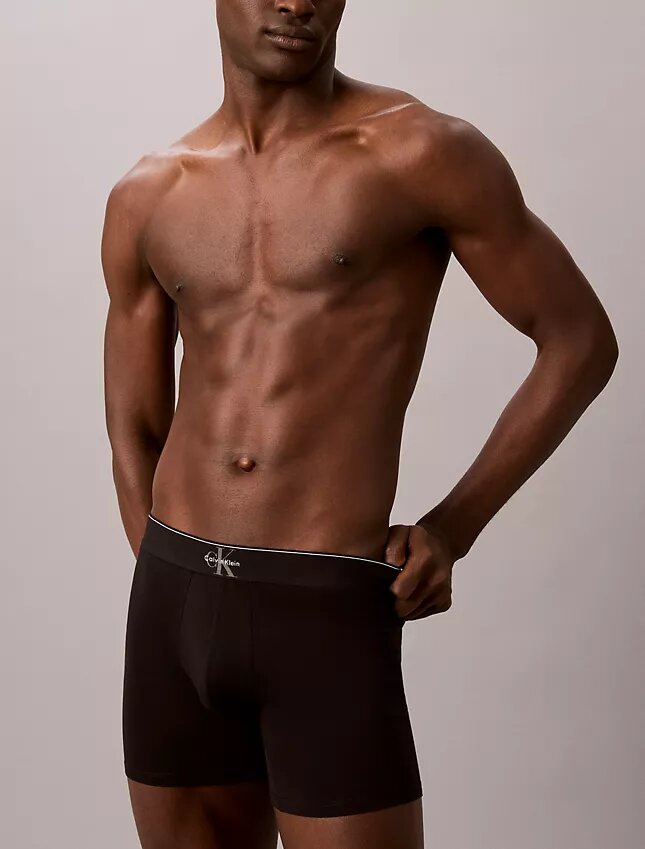 Boxer Briefs aus Cotton Stretch mit Monogram-Grafik, 3er-Pack Boxer Briefs aus Cotton Stretch mit Monogram-Grafik, 3er-Pack
