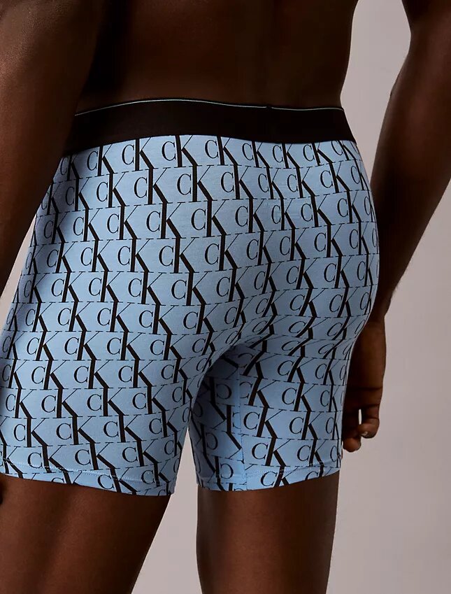 Boxer Briefs aus Cotton Stretch mit Monogram-Grafik, 3er-Pack Boxer Briefs aus Cotton Stretch mit Monogram-Grafik, 3er-Pack