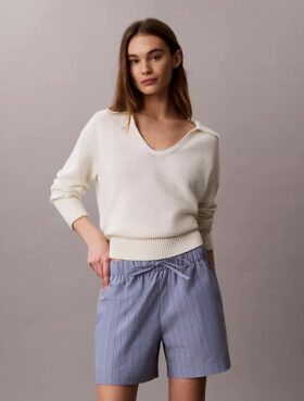 Boxershorts aus gestreiftem Baumwollpopeline