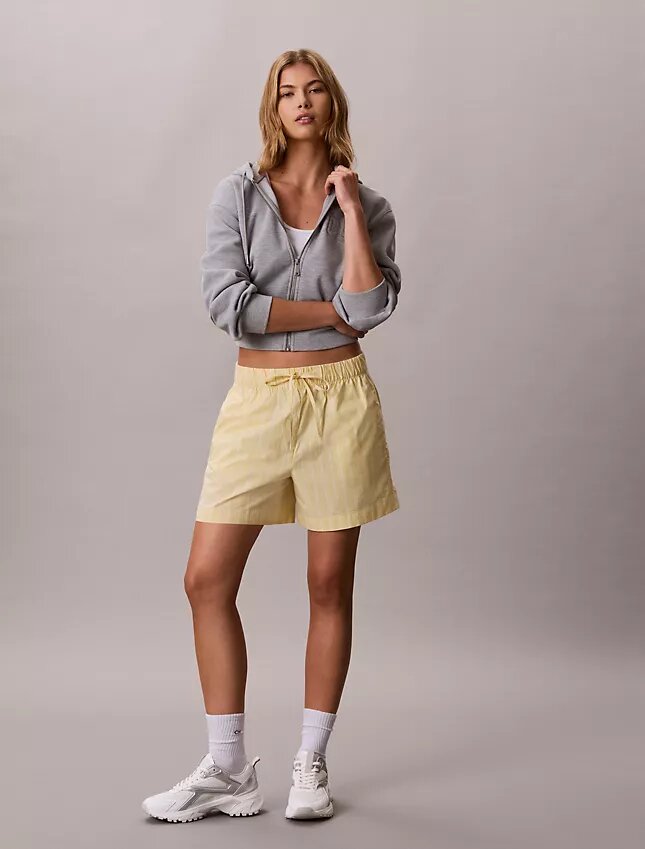 Boxershorts aus gestreiftem Baumwollpopeline Boxershorts aus gestreiftem Baumwollpopeline