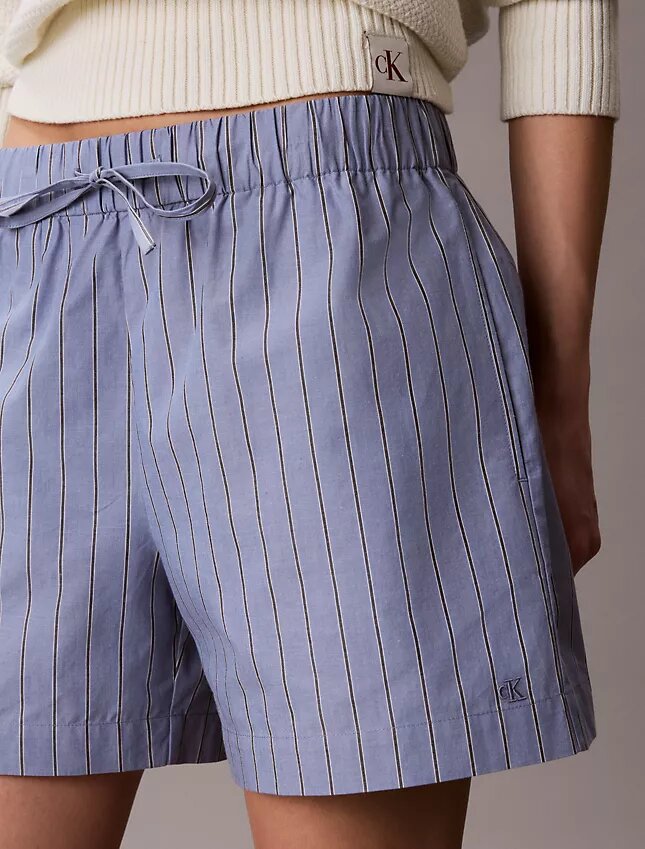 Boxershorts aus gestreiftem Baumwollpopeline Boxershorts aus gestreiftem Baumwollpopeline