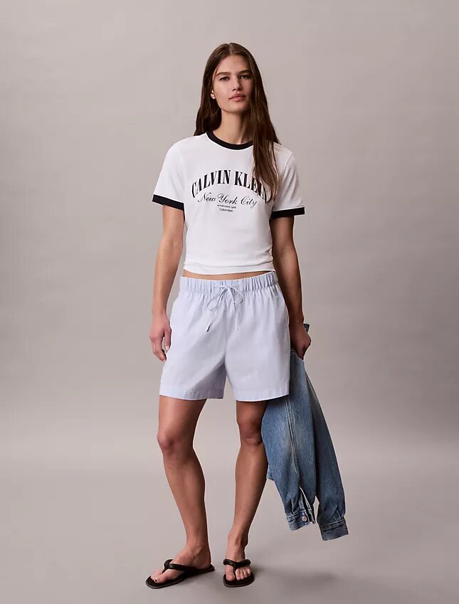 Boxershorts aus gestreiftem Baumwollpopeline Boxershorts aus gestreiftem Baumwollpopeline