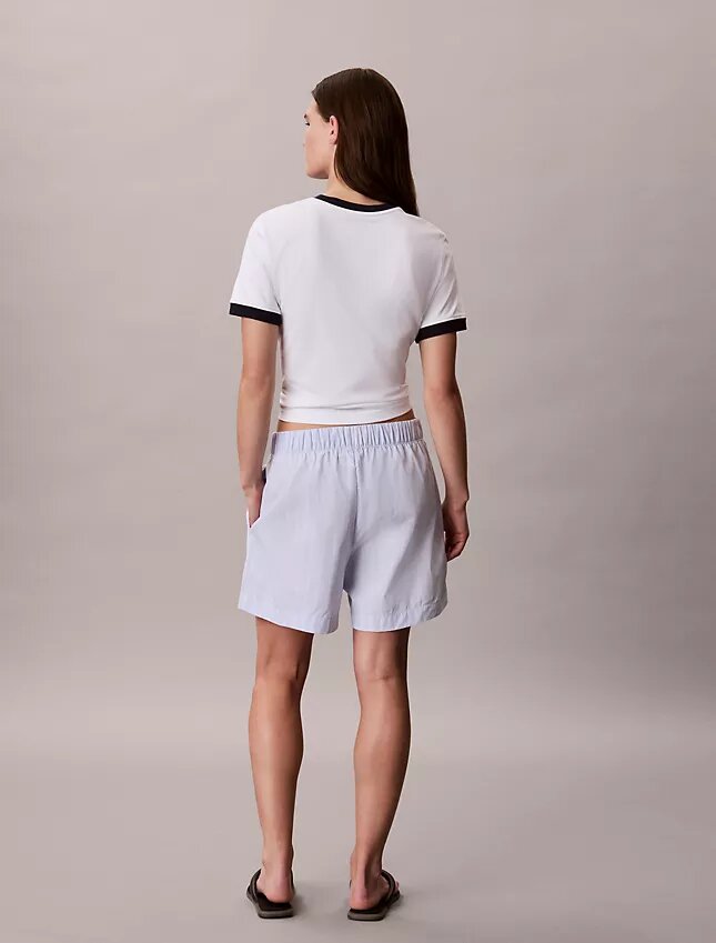 Boxershorts aus gestreiftem Baumwollpopeline Boxershorts aus gestreiftem Baumwollpopeline