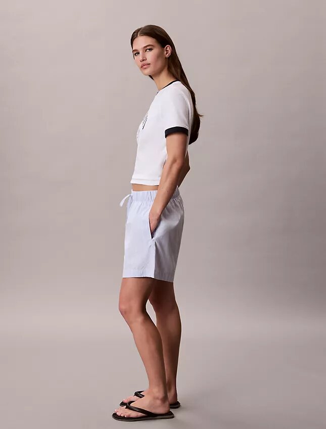 Boxershorts aus gestreiftem Baumwollpopeline Boxershorts aus gestreiftem Baumwollpopeline