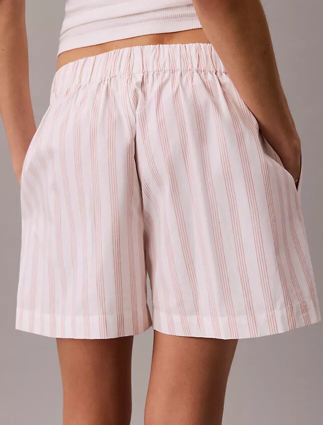 Boxershorts aus gestreiftem Baumwollpopeline Boxershorts aus gestreiftem Baumwollpopeline