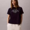 Boxy-T-Shirt mit Bogen-Logo-Grafik Boxy-T-Shirt mit Bogen-Logo-Grafik