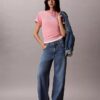 Boxy-T-Shirt mit Bogen-Logo-Grafik Boxy-T-Shirt mit Bogen-Logo-Grafik