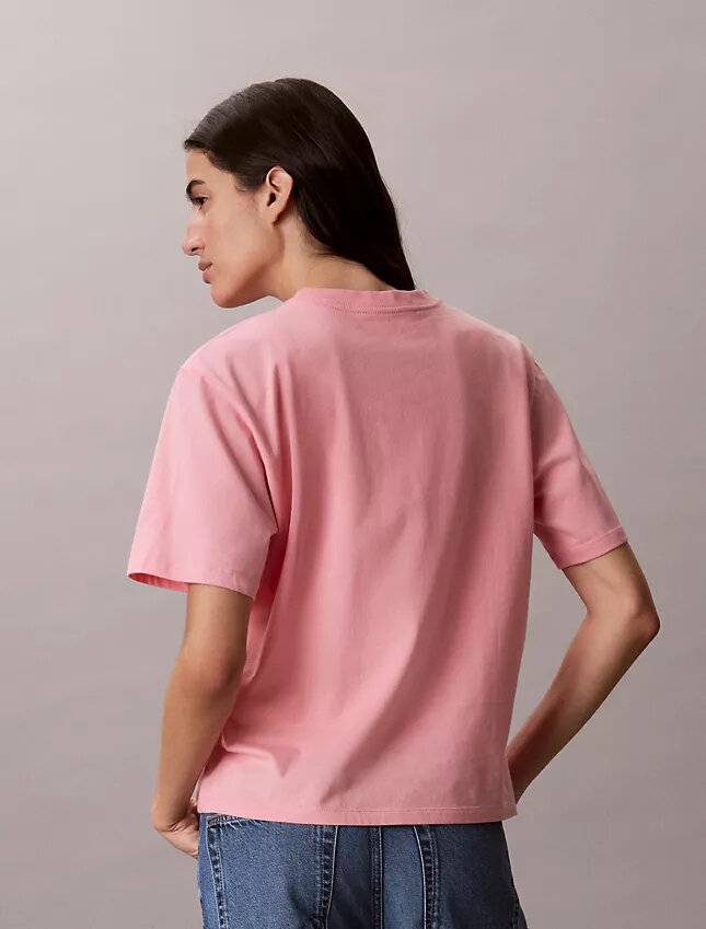 Boxy-T-Shirt mit Bogen-Logo-Grafik Boxy-T-Shirt mit Bogen-Logo-Grafik