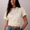 Boxy-T-Shirt mit Bogen-Logo-Grafik Boxy-T-Shirt mit Bogen-Logo-Grafik