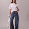 Boxy-T-Shirt mit durchgehendem Monogram Boxy-T-Shirt mit durchgehendem Monogram