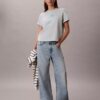 Boxy-T-Shirt mit floralem Logo-Print Boxy-T-Shirt mit floralem Logo-Print