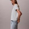 Boxy-T-Shirt mit floralem Logo-Print Boxy-T-Shirt mit floralem Logo-Print