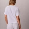 Boxy-T-Shirt mit floralem Logo-Print Boxy-T-Shirt mit floralem Logo-Print